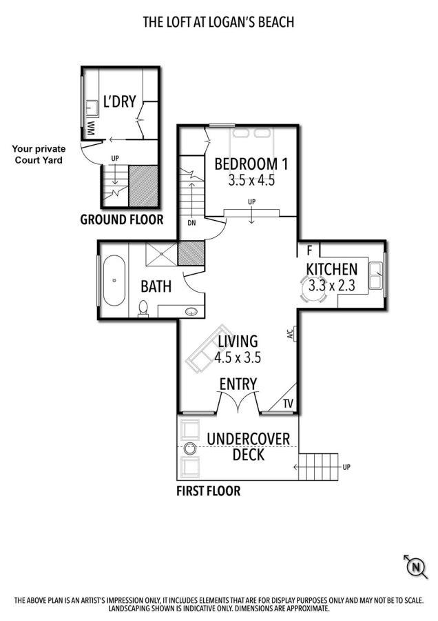 ווארנאמבול Logans Beach Apartments - The Loft מראה חיצוני תמונה